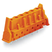 WAGO - Leiterplattensteckverbinder THT-Federleiste gerade 232-765/039-000 Maß 7,62mm,orange − 50 Stück