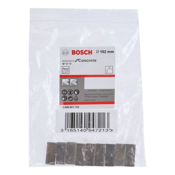Bosch - Bohrkrone Segmente für PRO 2608601752 Diamantnassbohrkrone