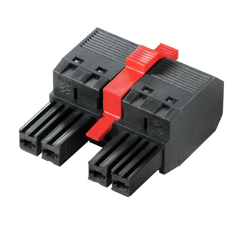 Weidmüller - Kabelsteckverbinder für Leiterplattensteckverbinder Verbinder 7.62mm BVF 7.62H#1060590000 − 40 Stück