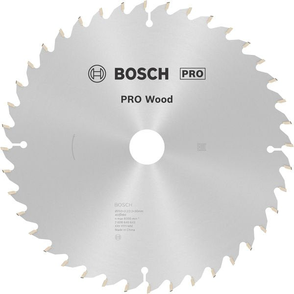 Bosch - Kreissägeblatt PRO Wood Kreissägeblatt, 2608640643 250 x 3,2 x 30 mm