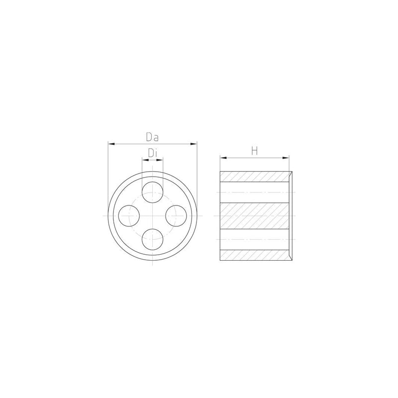 Jacob - Dichtring, flach Dichteinsatz WJ-DM 16/2x4.5 − 50 Stück