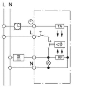 Eberle Controls - Raumthermostat/Uhrenthermostat UP-Raumregler 5-30C AC230V UTE 1015-Anth-55 1Öffner