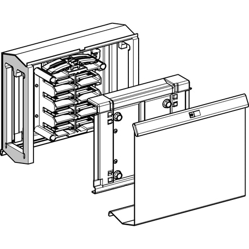 Schneider Electric - Zubehör/Ersatzteile für Schienenverteiler Adapter KSA250FA4 f.Schienenkasten