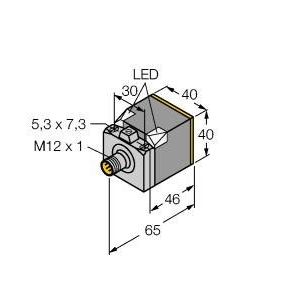 Turck - Induktiver Näherungsschalter Sensor BI20UCK40AP6X2H1141 induktiv