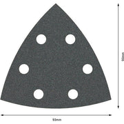 Bosch - Schleifpapier/Schleifvlies PRO F355 Schleifblatt, 93 2608605193 mm, G100, 5-tlg