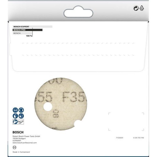 Bosch - Schleifpapier/Schleifvlies PRO F355 Schleifblatt, 150 2608605131 mm, G600, 5-tlg