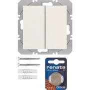 Berker - Bussystem-Hand-/Wandsender KNX-Funk Wandsender 2fach 85656282 weiß glänzend