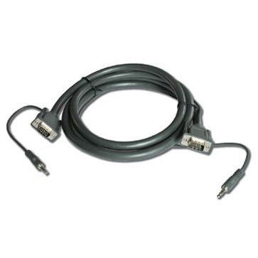 Kramer - Konfektioniertes A/V-Kabel VGA + Stereo-Audio Kabel C-GMA/GMA-15 4,6m