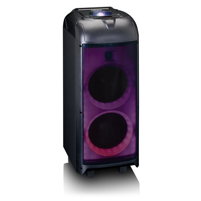 LENCO - HiFi-Komplettsystem Soundanlage PA-260BK Black m.Partylight,Discok