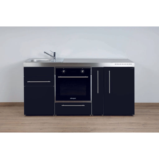 Stengel - Mini-Küche Miniküche Premiumline MPBSM180ABOBliS Schwarz matt