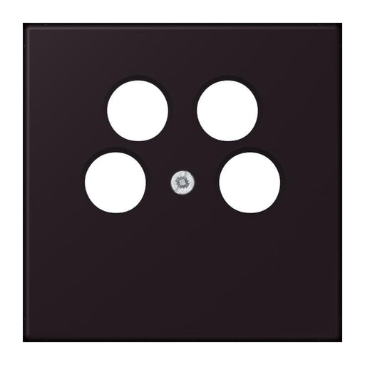 Jung - Einsatz/Abdeckung für Kommunikationstechnik Abdeckung für SAT-TV LC 990-4 SAT2 248 noir divoire (4320E)