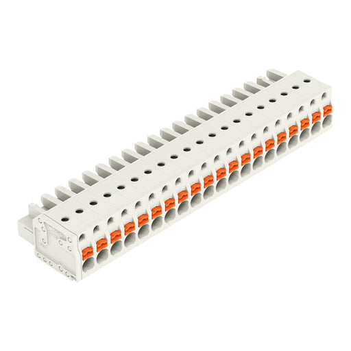 WAGO - Kabelsteckverbinder für Leiterplattensteckverbinder 1-Leiter-Federleiste 2721-120/026-000 Push-inCAGECLAMP,lgr − 10 Stück