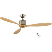 Casafan - Umluftventilator Deckenventilator Aeroplan Eco132BN-NT chrom geb 132cm 3Fl