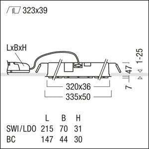 Zumtobel Group - Decken - /Wandleuchte LED - Wandfluter SUI DF9 #60211005 4000K
