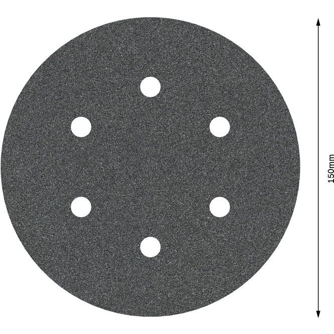 Bosch - Schleifpapier/Schleifvlies PRO F355 Schleifblatt, 150 2608605126 mm, G120, 5-tlg