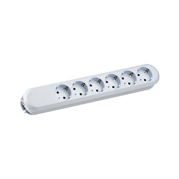 Bachmann - Mehrfachsteckdose Tischsteckdose 6f. 381.246K ohne Zuleitung, ws
