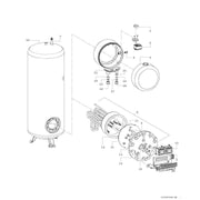 Bosch Thermotechnik - Warmwasserspeicher elektrisch Standspeicher TR2000TF 200 T gr 200L