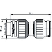 Telegärtner - Koax-Kupplung TNC-Kupplung (M-M) 100023834 Sti-Sti, 50 Ohm
