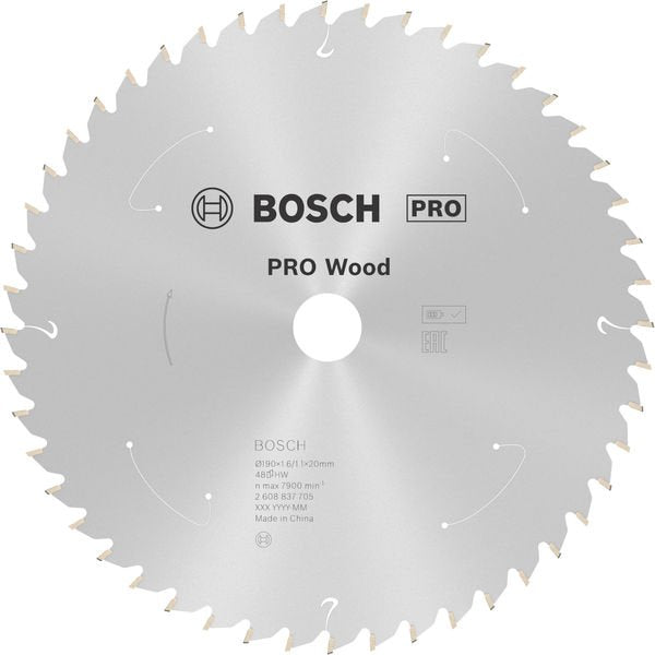 Bosch - Kreissägeblatt PRO Wood cordless 2608837705 Kreissägeblatt 190 x