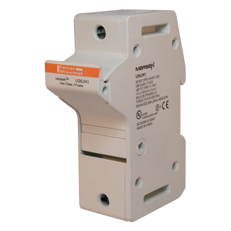 Mersen - Halter für zylindrische Sicherung Sicherungshalter J ULTRA US6JN SAFE 60A N-polig − 6 Stück