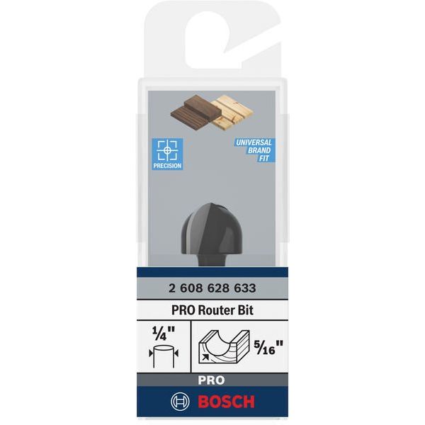 Bosch - Fräser PRO Hohlkehlfräser, R 2608628633 5/16