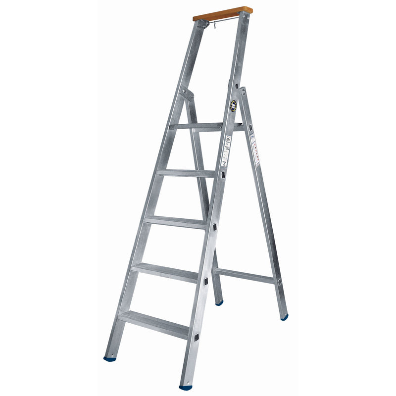 ILLER-LEITER - Stufenleiter Alu-Stufenstehleiter 52705 einseitig begehbar