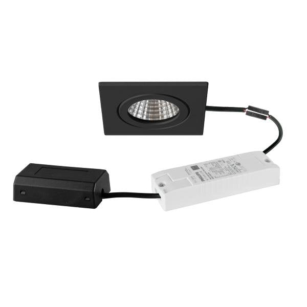 Brumberg Leuchten - Downlight/Strahler/Flutlicht LED-Einbaudownlight 230 V 41476083 38Gr, 3000K, quadr