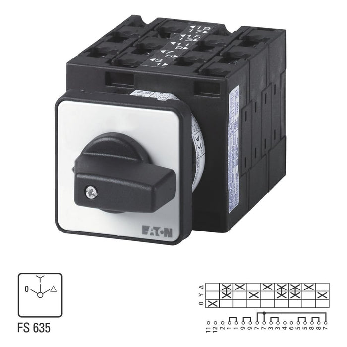 Eaton - Lastschalter Stern-Dreieck-Schalter T3-5-25/E  − 1 Stück
