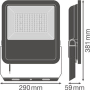 Ledvance - Downlight/Strahler/Flutlicht LED-Scheinwerfer FLAREA72W830ASYM 3000K asym