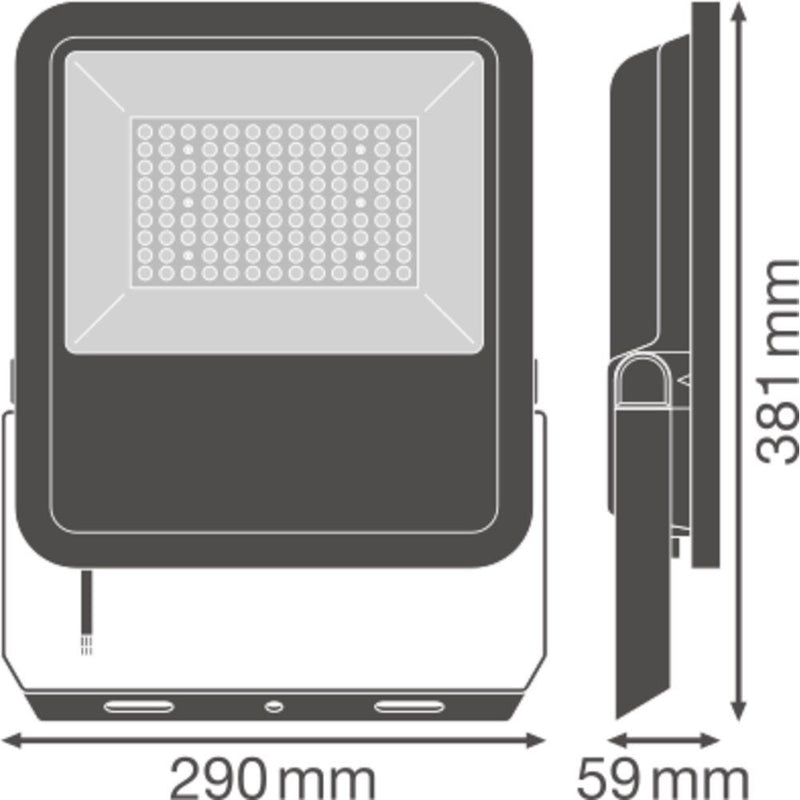 Ledvance - Downlight/Strahler/Flutlicht LED-Scheinwerfer FLAREA72W830ASYM 3000K asym
