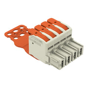 WAGO - Ein- und mehrpolige Klemmenleiste 1-Leiter-Federleiste Hebel 832-1104/344-000 Push-inCAGECLAMP,lgr − 10 Stück
