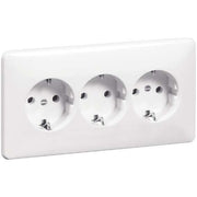 Peha - Schalter-/Steckdosenkombination SCHUKO-Steckdose D 6513 3-fach ws16A 250V 2