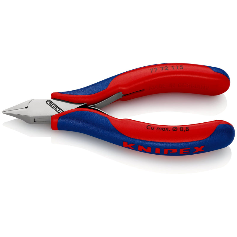 Knipex - Seitenschneider Elektronik-Seitenschneider 77 72 115 SB spiegelpoliert,115mm