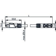 Telegärtner - Konfektionierte Leitung für steckbare Gebäudeinstallation STX RJ45 - RJ45 VL 100017326 Cat.6A(IEC)