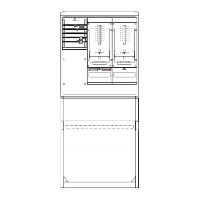 Striebel&John - Zähler-Komplettschrank Zähleranschlusssäule SZ2203E kpl. 1Z1TSG