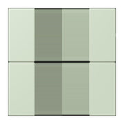 Jung - Abdeckung/Bedienelement für Installationsschalterprogramme Tastensatz 2fach LC 502 TSA 218 vert anglais pale