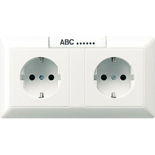 Jung - Steckdose Kanal-SCHUKO-Steckdose AS 1522 NA WW 2-fach 16A 250V