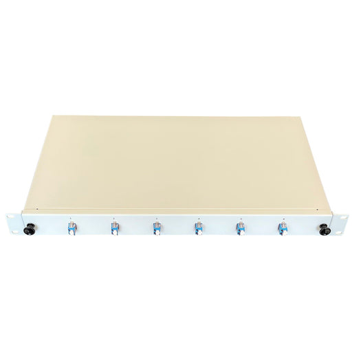 Paschke - Patchpanel LWL Spleissbox ausziehbar 19" 442304-06SA 6x LCd OS2 BLAU