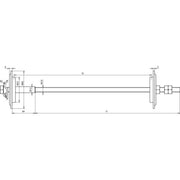 DEHN - Zubehör/Ersatzteile für Erdung und Blitzschutz Erder-/Wanddurchführung EWDMVK810M10 #478410 100-300mm M10 Niro