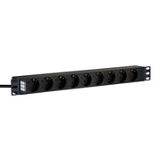 EFB-Elektronik - Mehrfachsteckdose 1HE Steckdosenleiste EK631DE.1 19Zoll 9x CEE 7/3