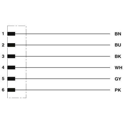 Phoenix Contact - Konfektioniertes Sensor-Aktor-Kabel Sensor-/Aktor-Kabel SAC-6P-DTMS/ 1,5-PUR