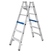 Geis&Knoblauch - Stufenleiter Stufenstehleiter 7104-7 alu, 2x4 Stufen