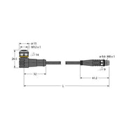 Turck - Konfektioniertes Sensor-Aktor-Kabel Aktuator- u. Sensorleitung WKC4TP7X23.6PSG3MTXL PUR