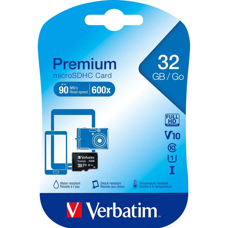 Verbatim - Speichermedium digital microSDHC Card 32GB 44013 Class 10