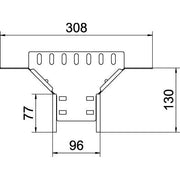 OBO Bettermann - Anbau-Abzweigstück für Kabelrinne Anbau-Abzweigstück RAA 110 FT Kabelrinne 110x100