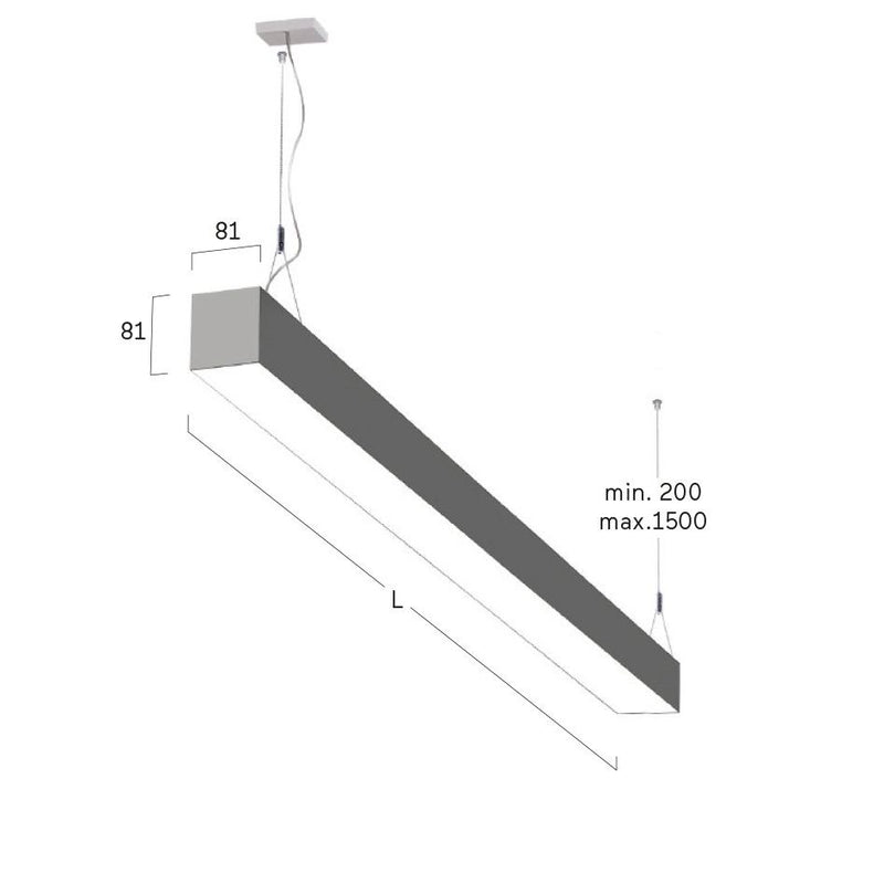 Lightnet - Pendelleuchte LED-Pendelleuchte LG5AEE-830E-L890-Y 3000K, silber