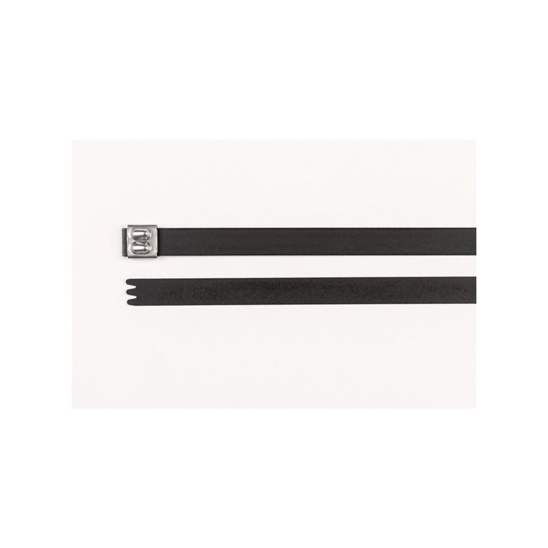 HellermannTyton - Kabelbinder Edelstahlkabelbinder 111-01506(50) 838x1 2,3 mm schwarz − 50 Stück