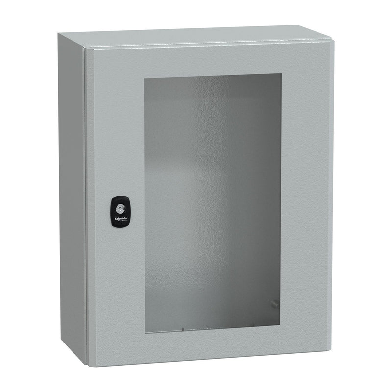 Schneider Electric - Gehäuse/Schaltschrank (leer) Wandschrank RAL 7035 NSYS3D5420T 500x400x200 Sichttür
