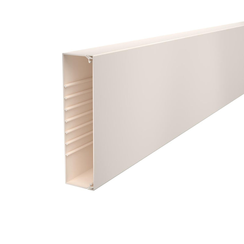 OBO Bettermann - Leitungsführungskanal Wand+Deckenkanal m.Obert. WDK60230CW 60x230mm,PVC − 2 Meter