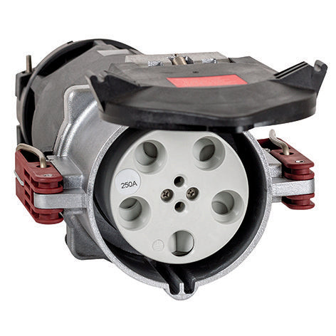Mennekes - Hochstrom-Rundsteckvorrichtung Kupplung 250A5p6h 75076 400V IP67